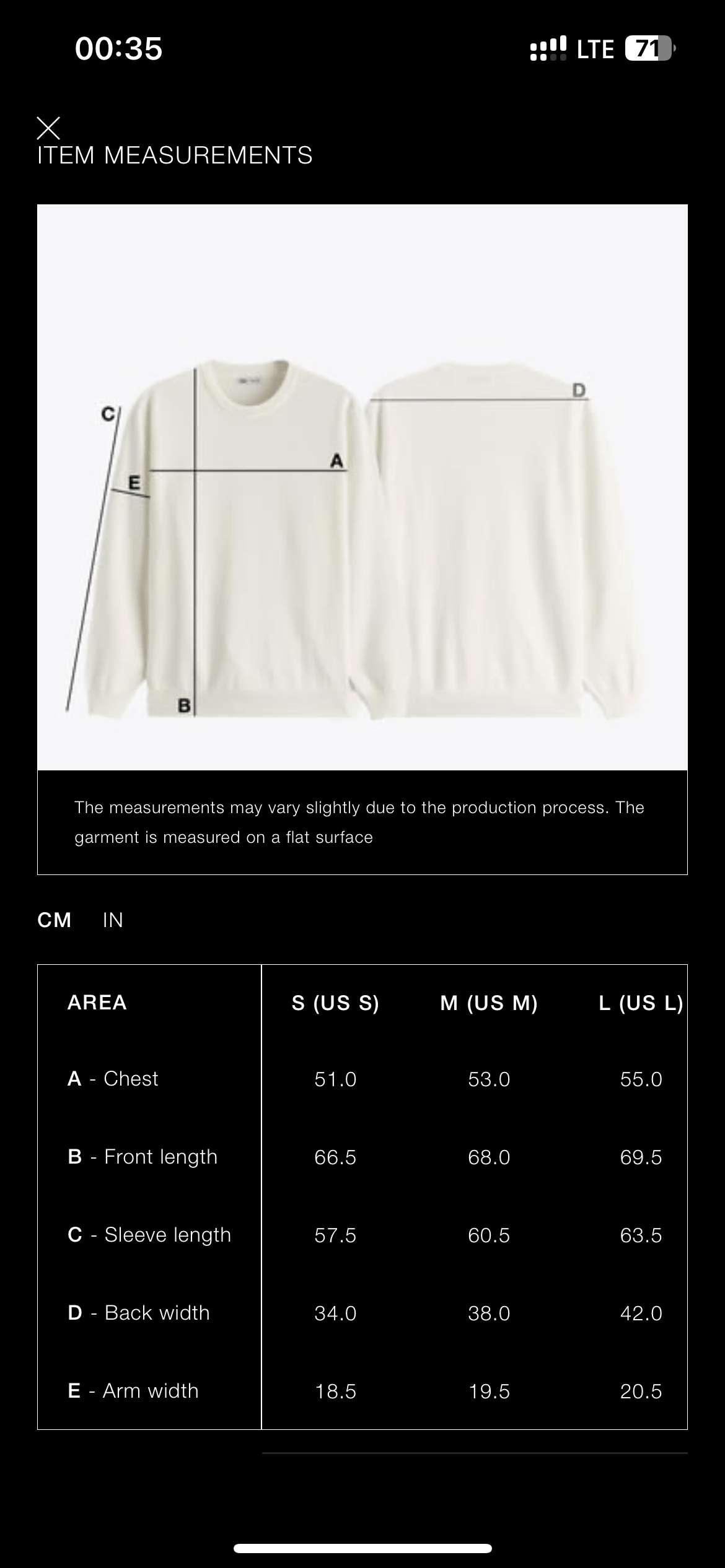 راهنما انتخاب اندازه