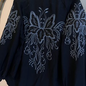 - شومیز زنانه ترک کالکشن گلدوزی پروانهای – فری سایز - شومیز زنانه ترک کالکشن