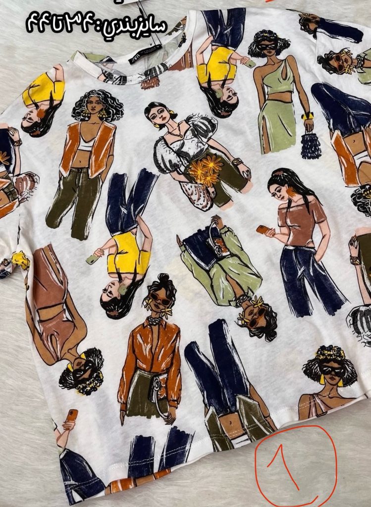 تیشرت زنانه زارا