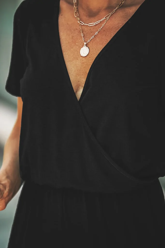 اورال مشکی ساده بلند زنانه