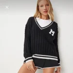 بافت زنانه مشکی هپینس