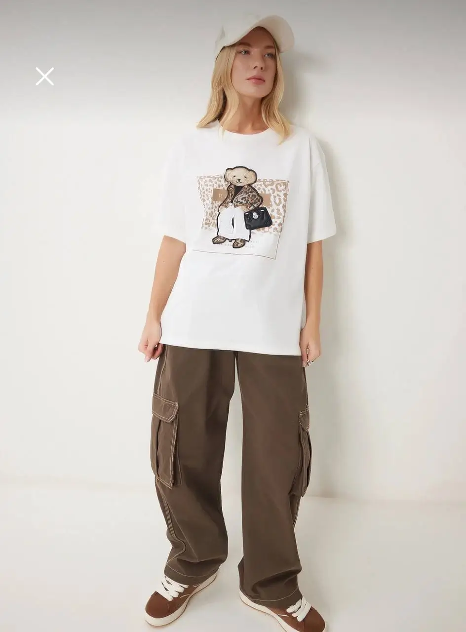 - تیشرت اور سایز زنانه هپینس | Happiness Women’s Oversize T-Shirt - تیشرت اور سایز زنانه هپینس