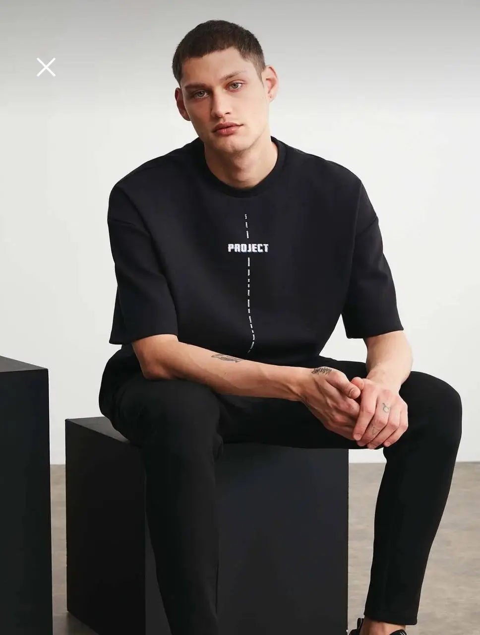 - تیشرت اور سایز مردانه یقه گرد گریملانژ | Grimelange Men’s Oversize T-Shirt - تیشرت اور سایز مردانه یقه گرد گریملانژ