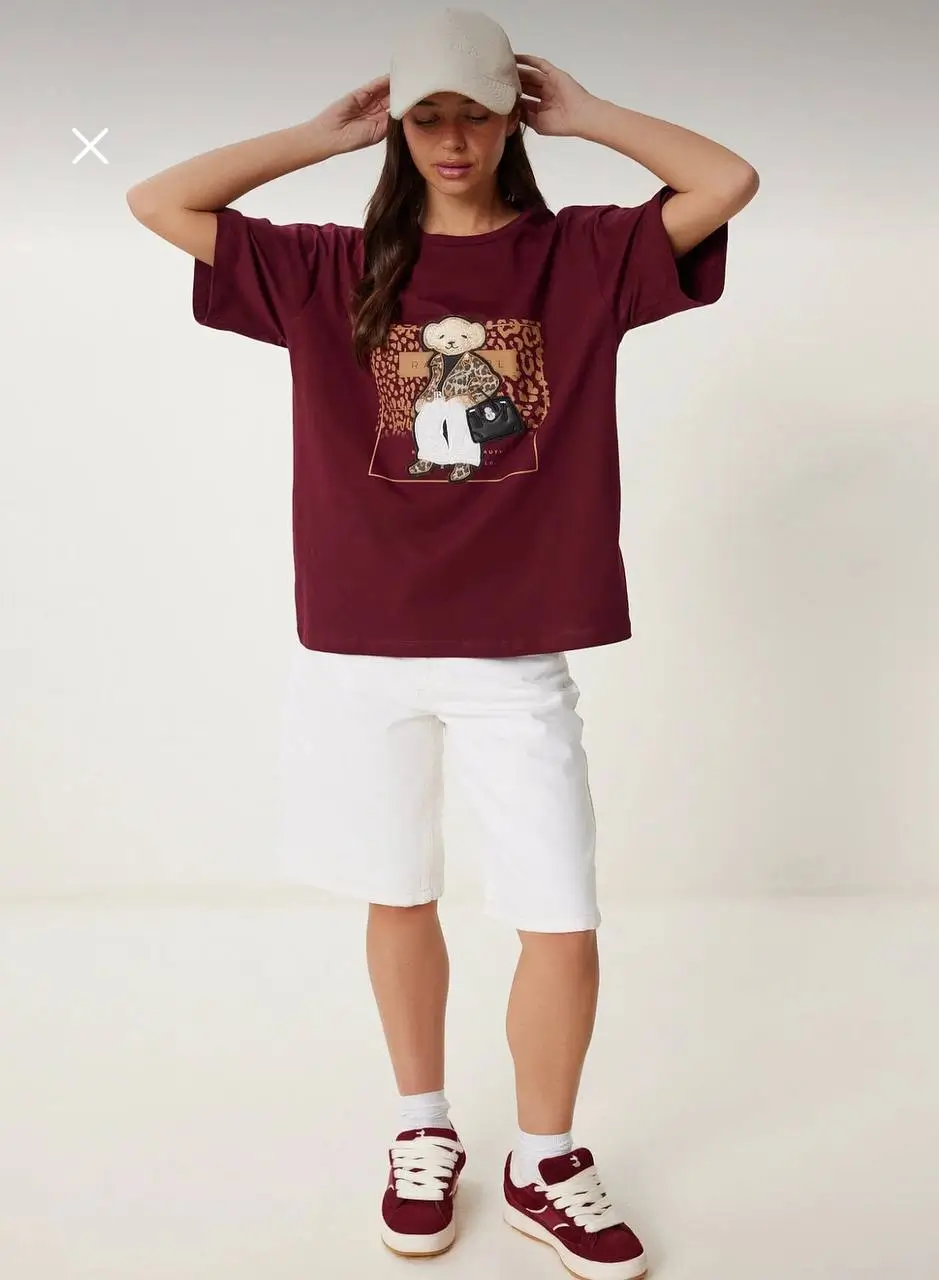 - تیشرت اور سایز زنانه هپینس | Happiness Women’s Oversize T-Shirt - تیشرت اور سایز زنانه هپینس