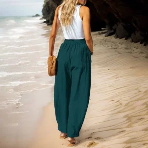 شلوار لنین سبز زنانه