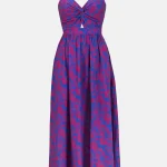 ساحلی طرح‌دار آبی بنفش