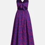 ساحلی طرح‌دار آبی بنفش