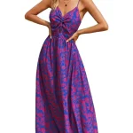 ساحلی طرح‌دار آبی بنفش