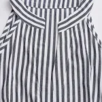 لباس کوتاه بدون آستین راه راه سرمهای