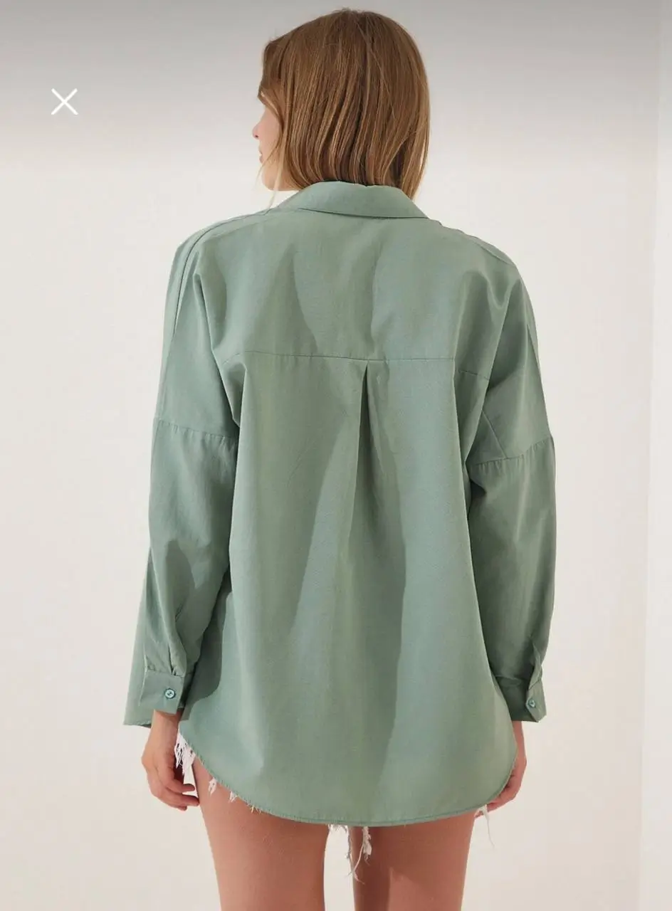 - شومیز زنانه هپینس | Happiness İstanbul Long Sleeve Oversize Shirt - شومیز زنانه هپینس