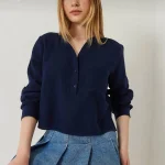 - شومیز زنانه برند بیانکو لوسی | Bianco Lucci Linen‑Blend Shirt Blouse - شومیز زنانه برند بیانکو لوسی