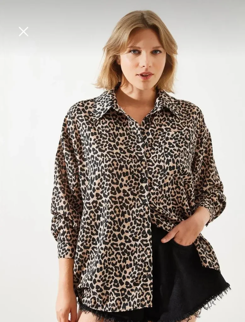 شومیز پلنگی زنانه برند بیانکو لوسی