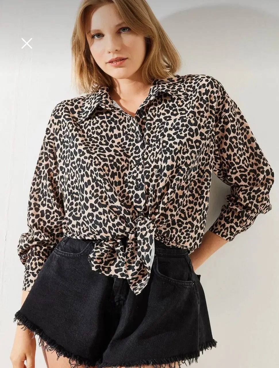 - شومیز پلنگی زنانه برند بیانکو لوسی | Bianco Lucci Oversize Blouse - شومیز پلنگی زنانه برند بیانکو لوسی