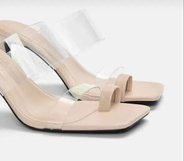 صندل زنانه شیشهای برند پول ان