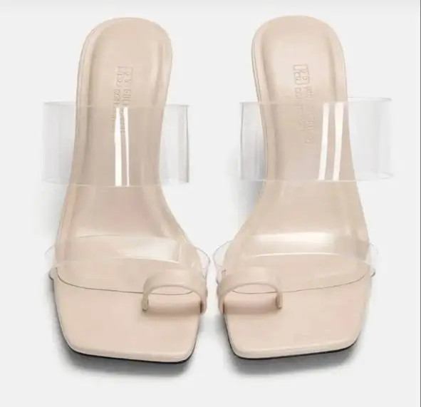 صندل زنانه شیشهای برند پول ان