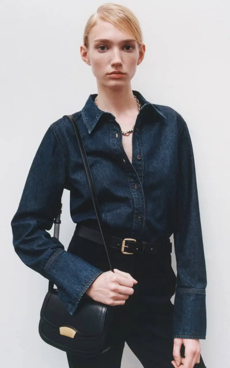 - کیف چرم زنانه منگو | Mango Leather Crossbody Bag - کیف چرم زنانه منگو