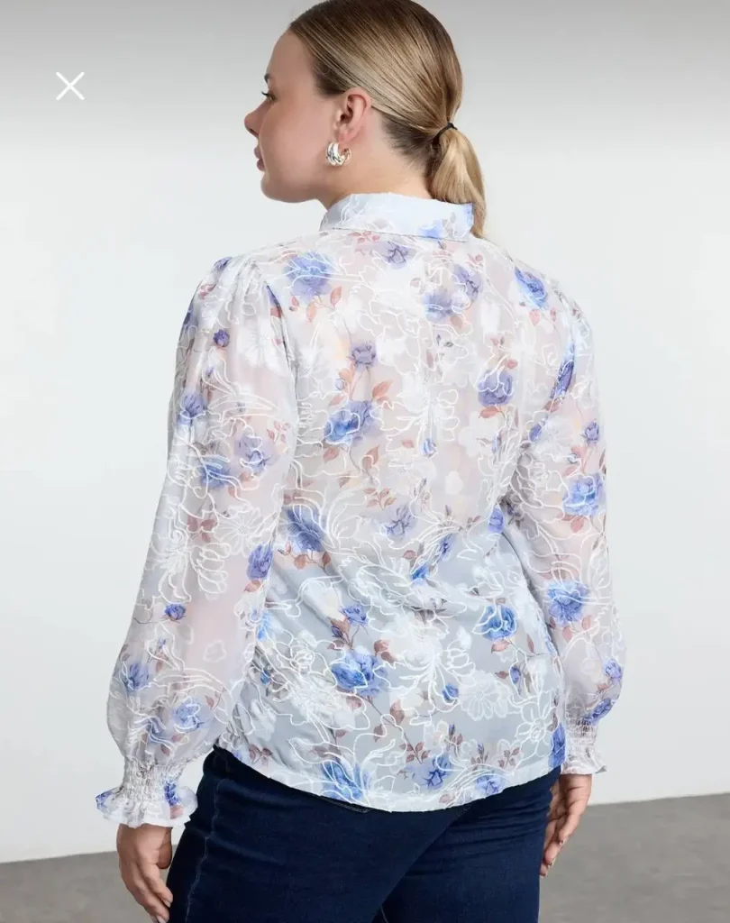 شومیز گلدوزی شده ترک میلا