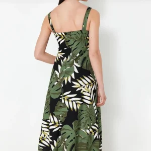 لباس زنانه ترک میلا گل سبز