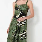 لباس زنانه ترک میلا گل سبز