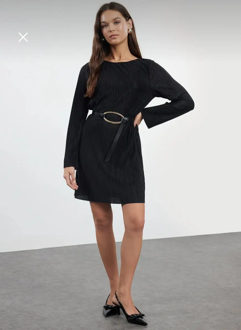 - لباس مجلسی میلا | Milla Pleated Chiffon Mini Dress - لباس مجلسی میلا