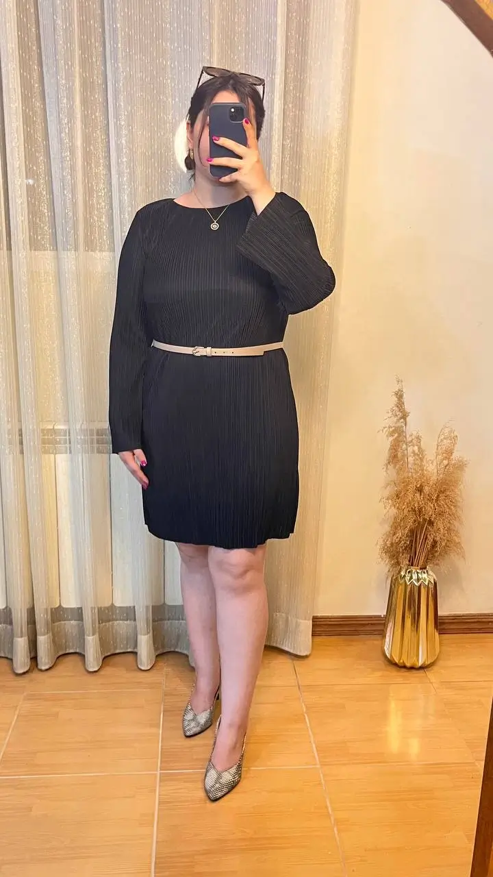 - لباس مجلسی میلا | Milla Pleated Chiffon Mini Dress - لباس مجلسی میلا