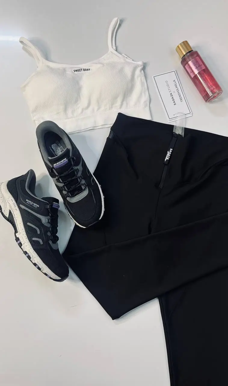 - لگ برند ساگازا | Sagaza Black Recovery Sports Leggings - لگ برند ساگازا