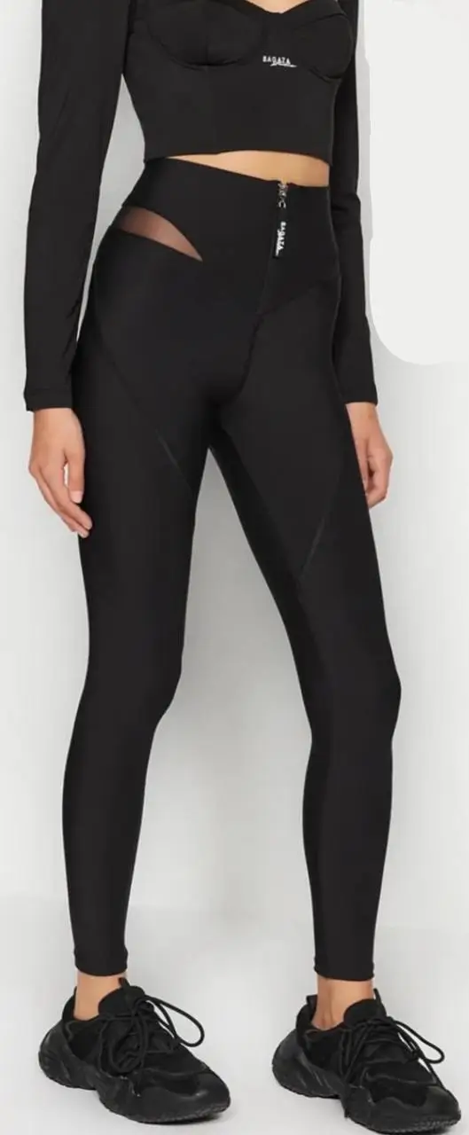 - لگ برند ساگازا | Sagaza Black Recovery Sports Leggings - لگ برند ساگازا