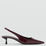 صندل زنانه منگو شرابی