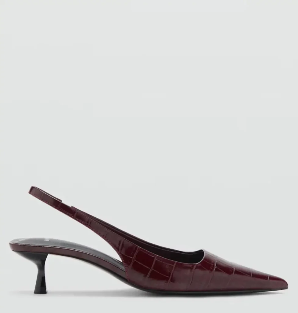 صندل زنانه منگو شرابی