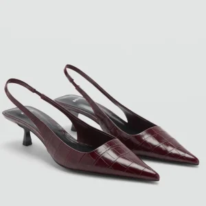 صندل زنانه منگو شرابی