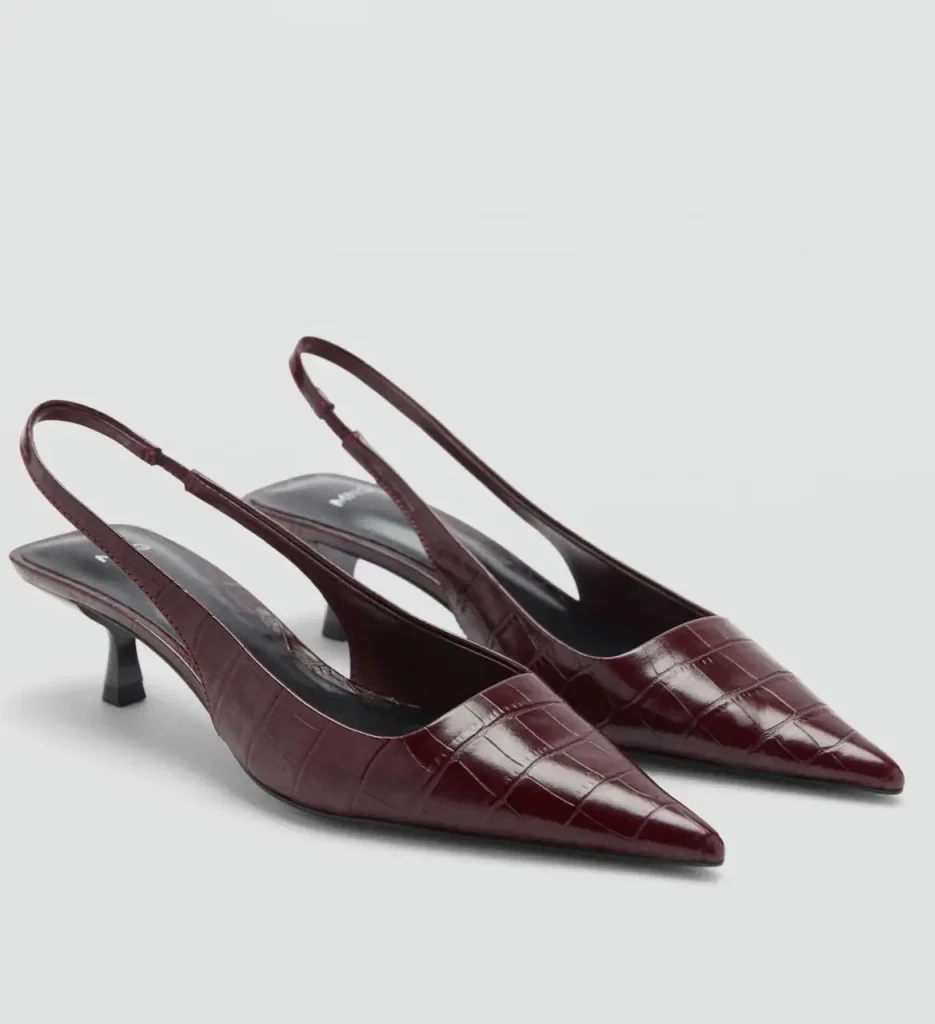 صندل زنانه منگو شرابی