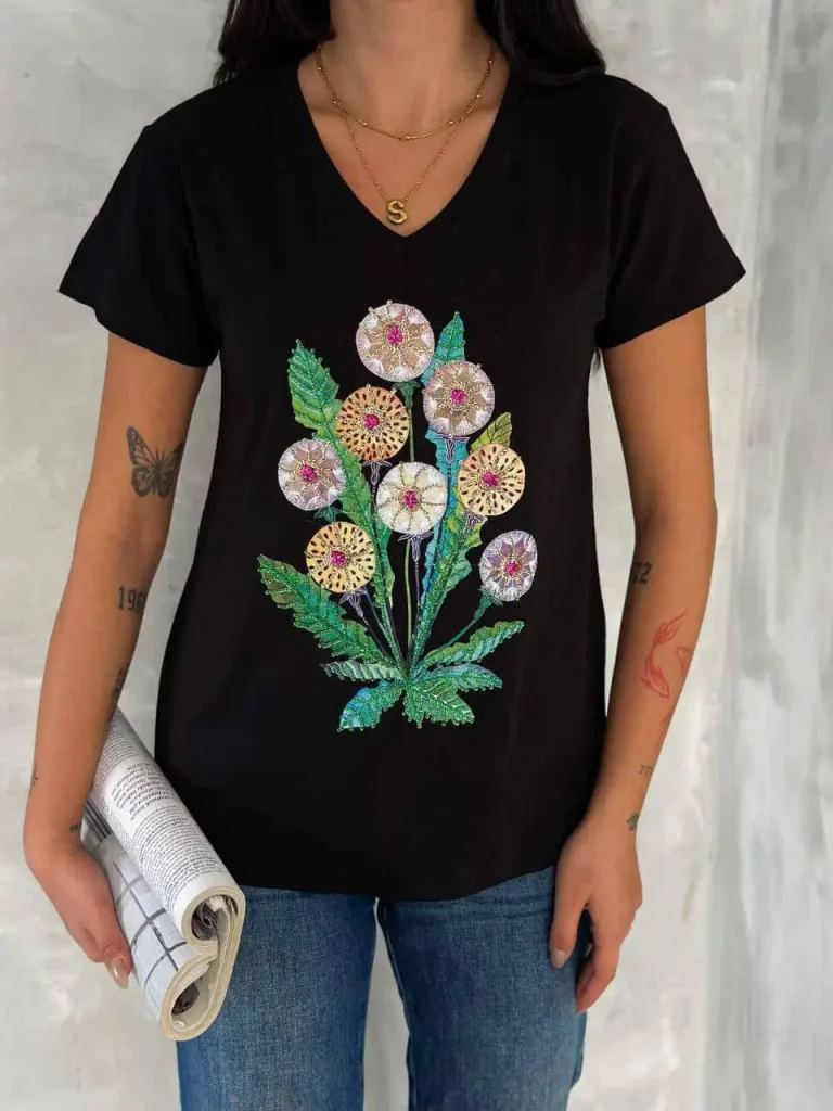 تیشرت مجلسی پولکدوزی