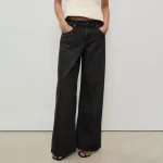 - شلوار جین واید لگ زنانه منگو - شلوار جین واید لگ زنانه منگو