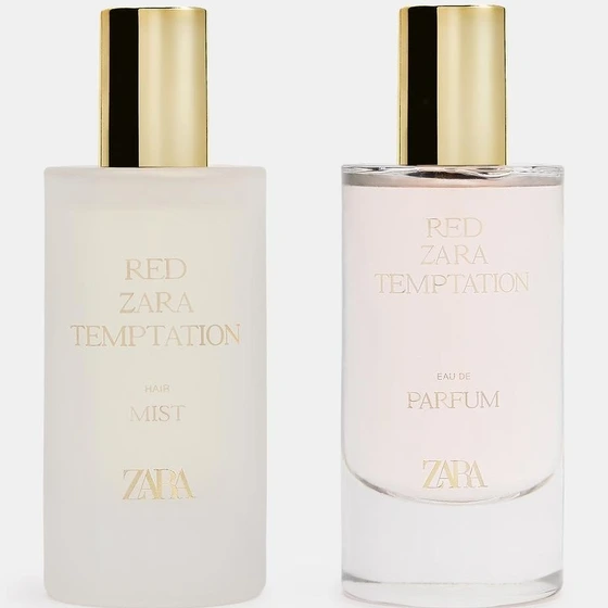 ست عطر و عطر مو زنانه رد تمپتیشن زارا