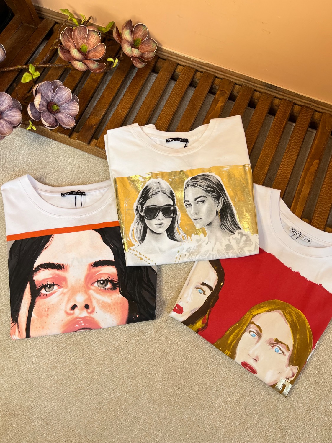 - تیشرت زنانه اور سایز زارا با طراحی هنری Zara Women’s Oversized Graphic T-Shirt - تیشرت زنانه اور سایز زارا با طراحی هنری zara women’s oversized graphic t-shirt - image 8
