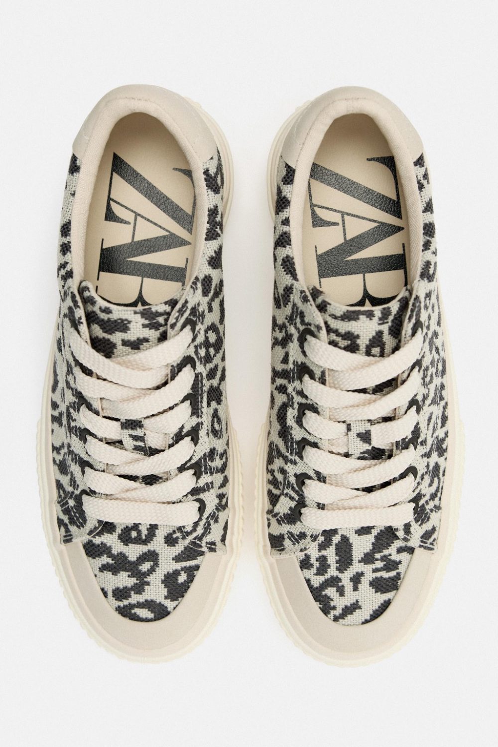 - کتونی زنانه پلنگی زارا Zara Leopard Print Sneakers - کتونی زنانه پلنگی زارا zara leopard print sneakers - image 5