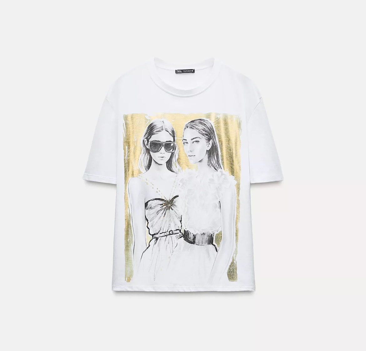 - تیشرت زنانه اور سایز زارا با طراحی هنری Zara Women’s Oversized Graphic T-Shirt - تیشرت زنانه اور سایز زارا با طراحی هنری zara women’s oversized graphic t-shirt - image 5