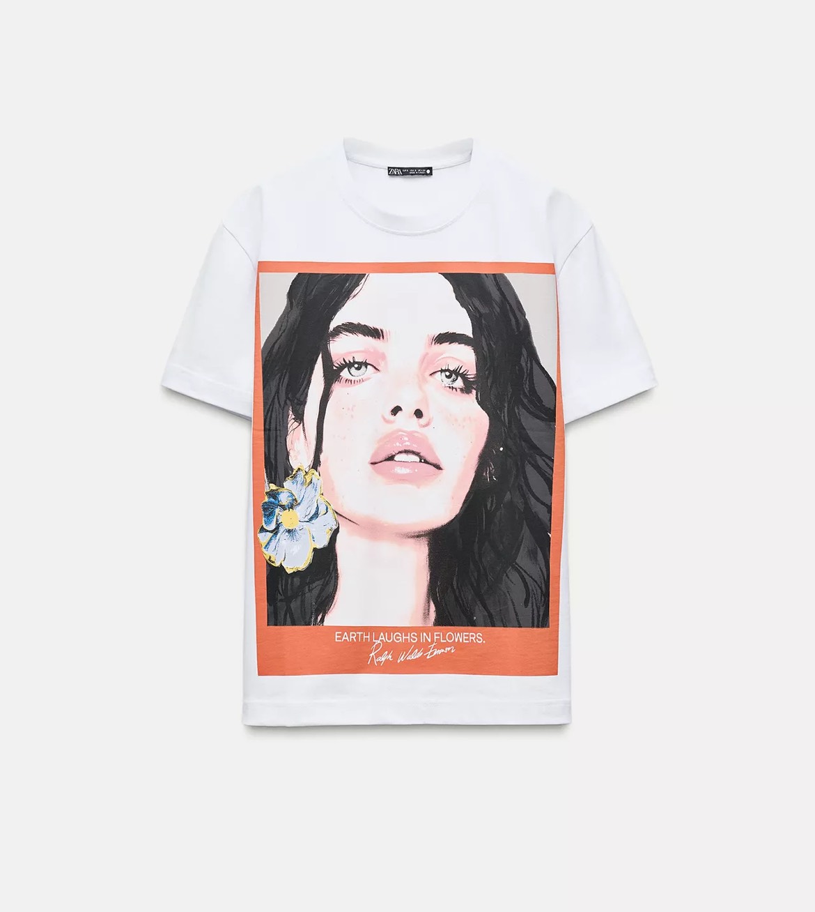 - تیشرت زنانه اور سایز زارا با طراحی هنری Zara Women’s Oversized Graphic T-Shirt - تیشرت زنانه اور سایز زارا با طراحی هنری zara women’s oversized graphic t-shirt - image 4