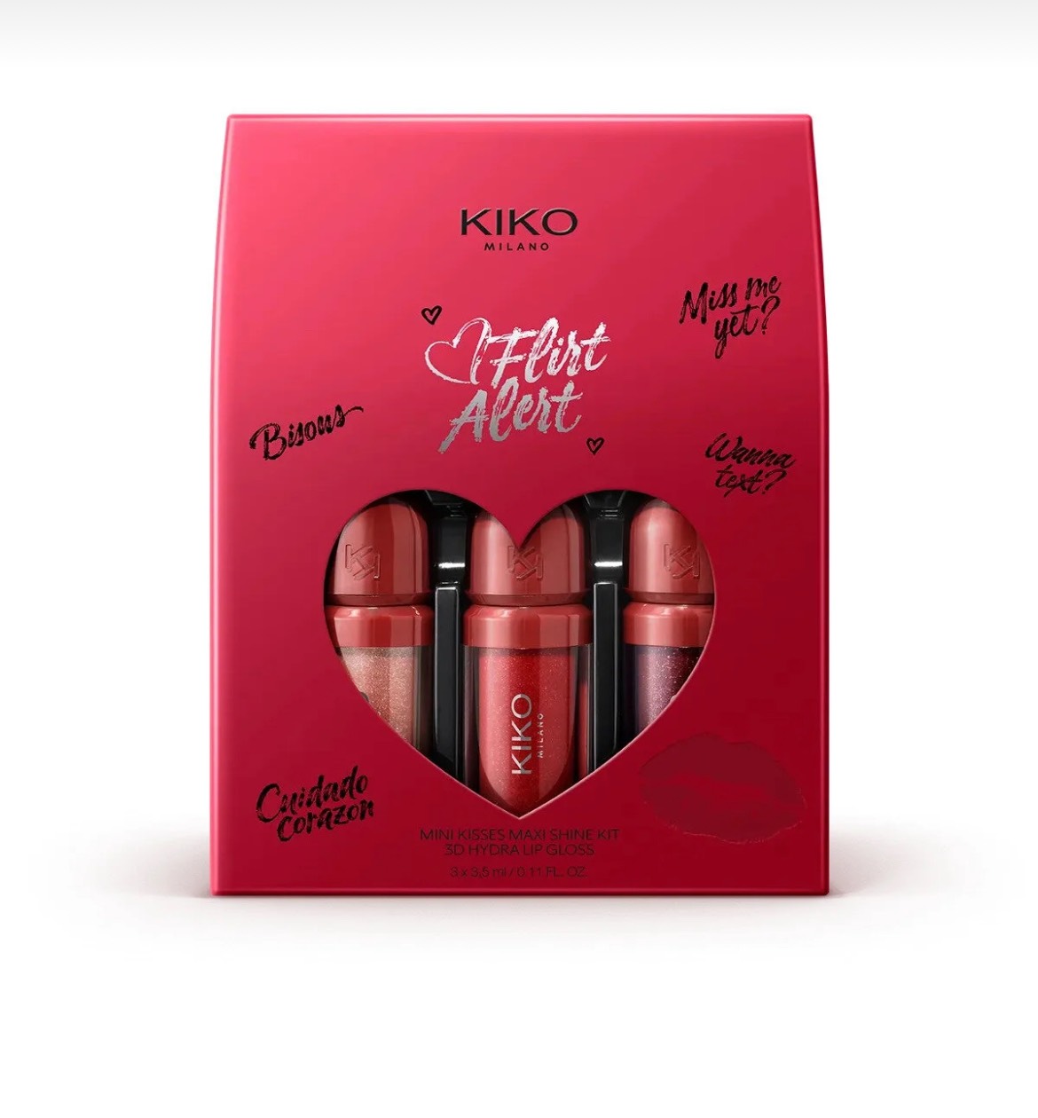 - پک سهعددی لیپ گلاس لوکس کیکو میلانو Kiko Milano Flirt Alert - پک سهعددی لیپ گلاس لوکس کیکو میلانو kiko milano flirt alert - image 6