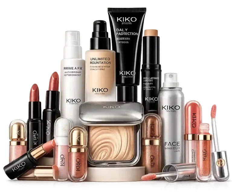 - ترکیش مد - مجموعه محصولات آرایشی اورجینال kiko milano شامل لیپ گلاس، رژ لب و لوازم آرایش صورت